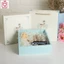 Hộp đựng quà vuông kiểu cổ điển 20x20cm hình chú Hươu kèm túi quà tặng sinh nhật người yêu
