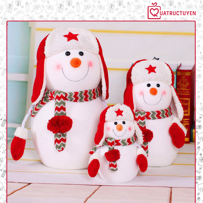 Người tuyết bông giáng sinh trang trí Noel - quà tặng Noel