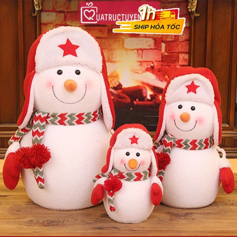 Người tuyết bông giáng sinh trang trí Noel - quà tặng Noel