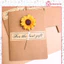Thiệp giấy kraft Vintage hoa hướng dương/ hoa khô, thiệp handmade tặng 20/11 sinh nhật