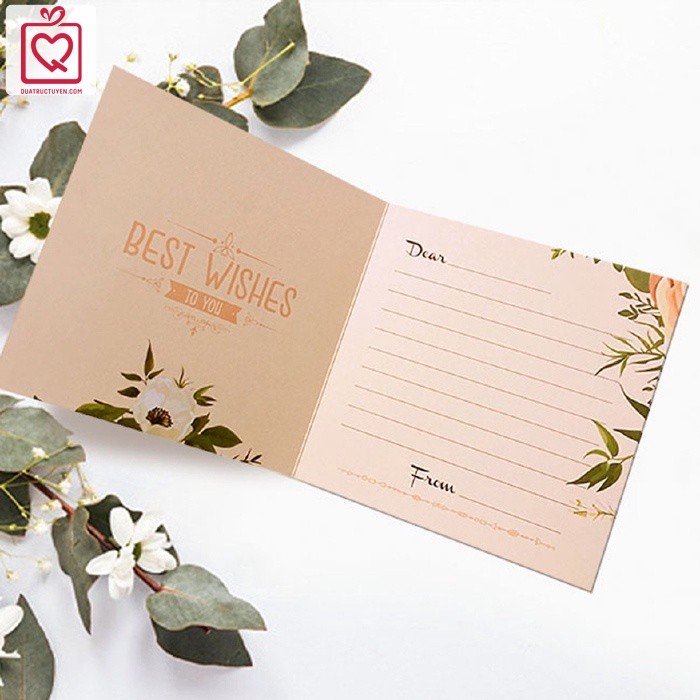 Combo 5 Thiệp mừng vuông gấp Have a Nice day