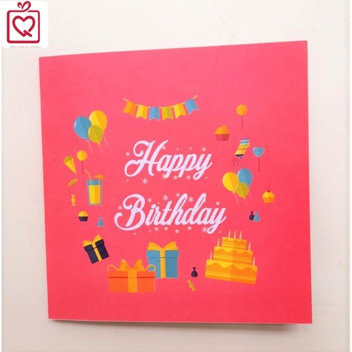 [Combo 3] Thiệp 20/11 - sinh nhật, thiệp cưới, mừng khai trương, tặng thầy cô hình vuông gấp họa tiết