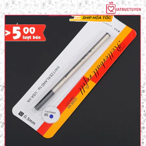 Ruột bút ký dạ bi Picasso chính hãng ngòi 0.5mm (Mực xanh/đen)