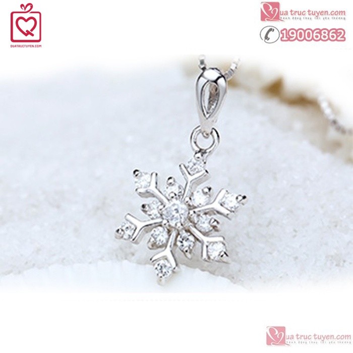 Dây chuyền bạc bông tuyết, dây chuyền bạc925 thích hợp tặng bạn gái,mẹ nhân dịp , sinh nhật