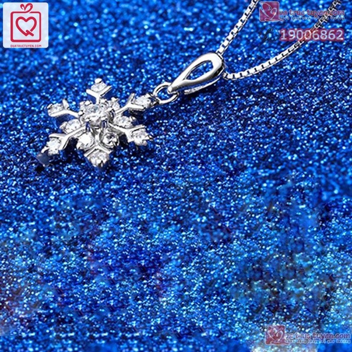 Dây chuyền bạc bông tuyết, dây chuyền bạc925 thích hợp tặng bạn gái,mẹ nhân dịp , sinh nhật