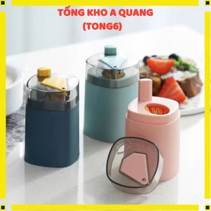 Hộp Đựng Tăm Tự Động Nhỏ Gọn Tiện Dụng,Lọ Chứa Tăm Gọn Gàng Sang Trọng - HŨ ĐỰNG TĂM XỈA RĂNG ĐỂ BÀN CAO CẤP