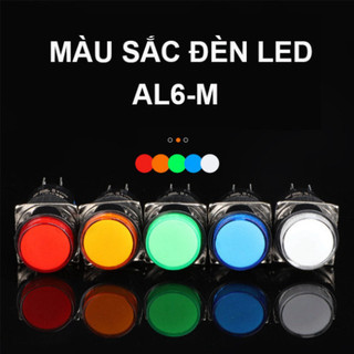 Nút nhấn nhả (reset) / nhân giữ (on/off) 5 chân AL6 - M lỗ khoét 16mm