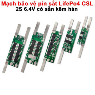 Mạch bảo vệ pin sắt LifePo4 2S 6.4V công suất lớn có sẵn kẽm hàn