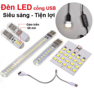 Đèn Led siêu sáng 5V, cáp kim loại, cáp on off