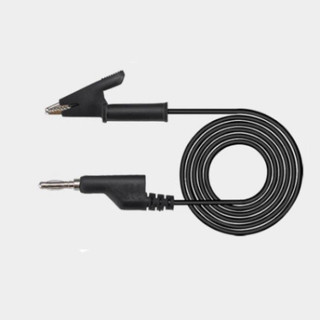 Dây kẹp silicon 2 đầu 1 đầu kẹp cá sấu + 1 đầu jack bắp chuối