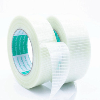 Băng dính/băng keo sợi thuỷ tinh caro 1 mặt, cuộn 50 mét