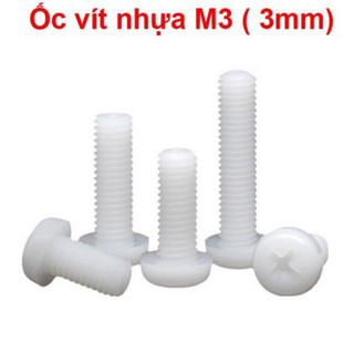 [Bán sỉ combo] (50 cái) Ốc vít nhựa M3 (3mm)