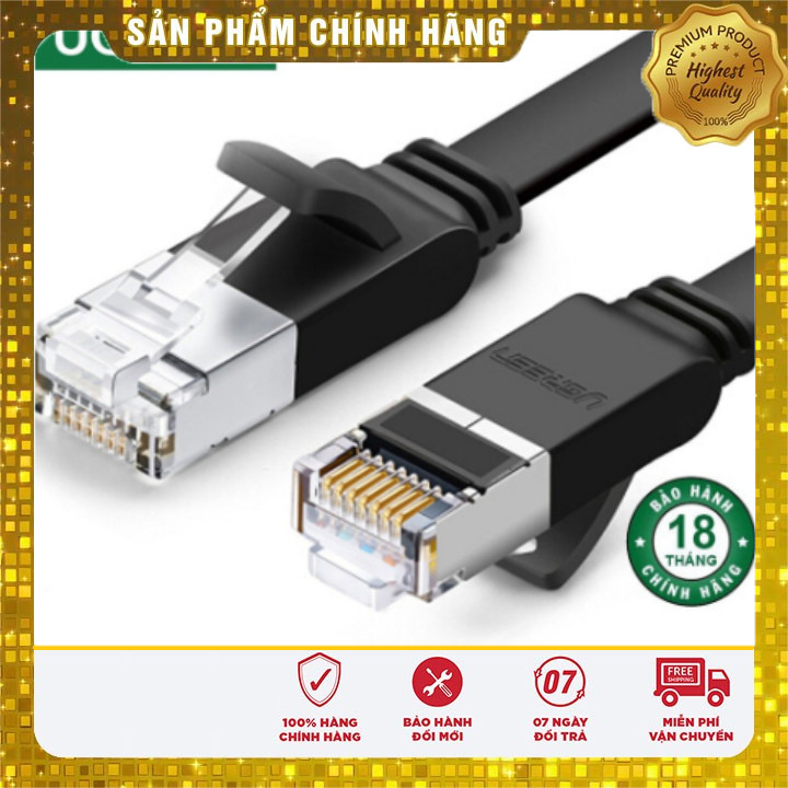 Cáp mạng Cat6 UTP 24AWG/32AWG RJ45 UGREEN NW101 Chiều dài từ 0.5-10m ...