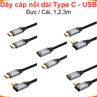 Dây cáp nối dài Type C USB 3.1 gen 2 10Gbps PD 100w hỗ trợ 4k 60hz
