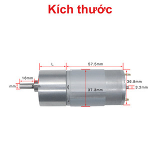 Động cơ giảm tốc JGB37-555 12V/24V nhiều tốc độ