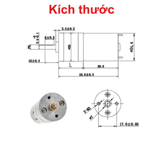 Động cơ giảm tốc JGA25 370,12/24V nhiều tốc độ
