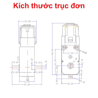 Động cơ giảm tốc chuyên gắn bánh xe DIY, hai màu sắc vàng / xanh