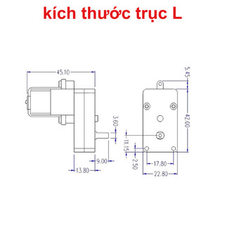 Động cơ giảm tốc chuyên gắn bánh xe DIY, hai màu sắc vàng / xanh