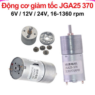 Động cơ giảm tốc JGA25 370, 6/12/24V nhiều tốc độ