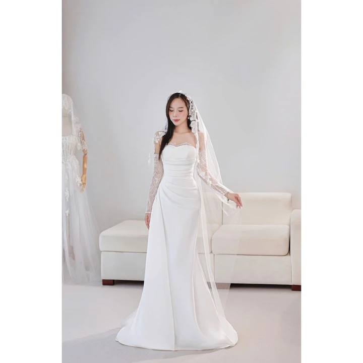 Váy cưới, tiệc, váy chụp ảnh kiểu dáng sang chảnh, dịu dàng ẢNH THẬT CỦA SHOP