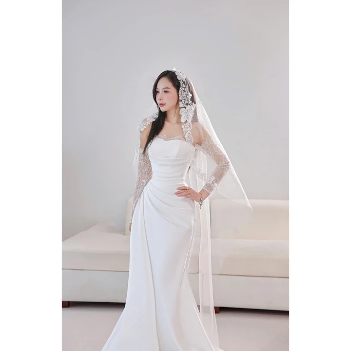 Váy cưới, tiệc, váy chụp ảnh kiểu dáng sang chảnh, dịu dàng ẢNH THẬT CỦA SHOP