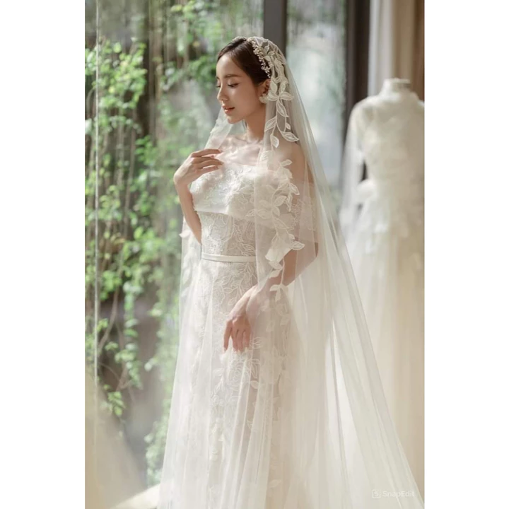 MẪU HOT MÙA CƯỚI Váy cưới, váy tiệc bó cá ren cao cấp, 3 in 1 tay dài rời, váy cúp bản vai rời