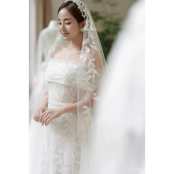 MẪU HOT MÙA CƯỚI Váy cưới, váy tiệc bó cá ren cao cấp, 3 in 1 tay dài rời, váy cúp bản vai rời