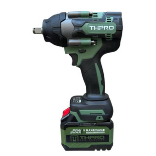 { Tặng Khẩu 10 chi tiết }Máy siết bulong THpro kèm 1 pin 15cel + sạc,lực siết 900NM,động cơ k chổi than,chân pin M21-4cm