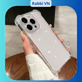 Ốp lưng iphone TPU Silicon mềm 4 góc cao cấp, chống sốc 7plus/8plus/xr/xsmax/11/12/13/14/15/16/17/pro/plus/promax RABBI
