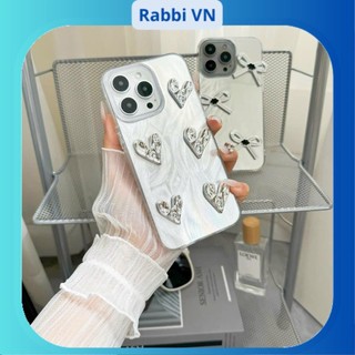 [Trái Tim Lông Vũ] Ốp lưng hoạ tiết Trái tim lông vũ cho 7plus/8plus/x/xs/xsmax/11/12/13/14/15/16/pro/plus/promax RABBI
