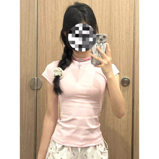 Áo thun baby tee áo hồng chất lượng cao 100% cotton ôm body kiểu ôm  áo phông Eleclassm
