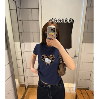 áo thun nữ ôm body Xanh đậm áo girl phố cổ tròn  baby tee kiểu ôm fashion mùa hè áo phông  local brand Eleclassm