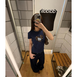 áo thun nữ ôm body Xanh đậm áo girl phố cổ tròn  baby tee kiểu ôm fashion mùa hè áo phông  local brand Eleclassm
