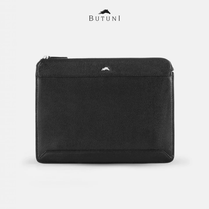 Túi Cầm Tay Chính Hãng, Clutch Da Cầm Tay BUTUNI Ipad Slim Active Clutch Màu Đen Bảo Hành 12 Tháng