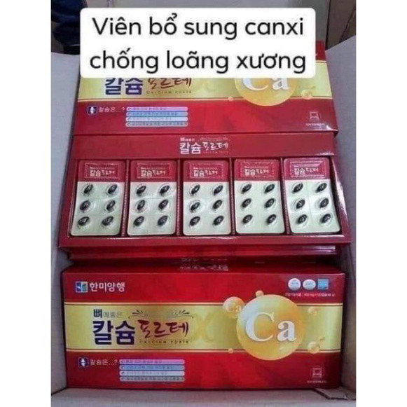 Viên Canxi Hanmi Hàn Quốc 120 Viên, Hỗ Trợ Canxi Tăng Cường Xương Khỏe Mạnh