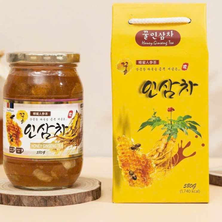 Sâm Lát Ngâm Mật Ong Hàn Quốc 580Gr - Trà Sâm Bổ Dưỡng Giúp Tăng Cường Sức Khỏe