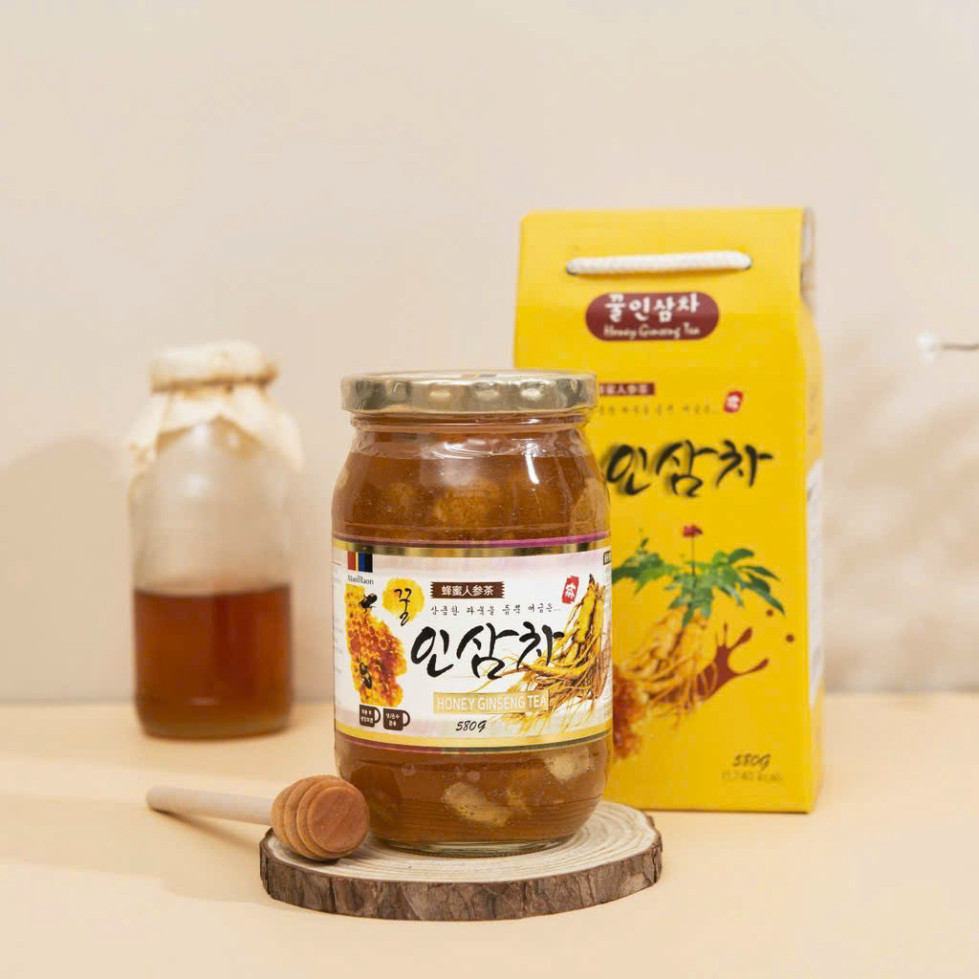 Sâm Lát Ngâm Mật Ong Hàn Quốc 580Gr - Trà Sâm Bổ Dưỡng Giúp Tăng Cường Sức Khỏe
