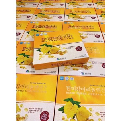 Tinh Dầu Hoa Anh Thảo Hanmi Gamma Linolenic Acid Hàn Quốc 180 Viên