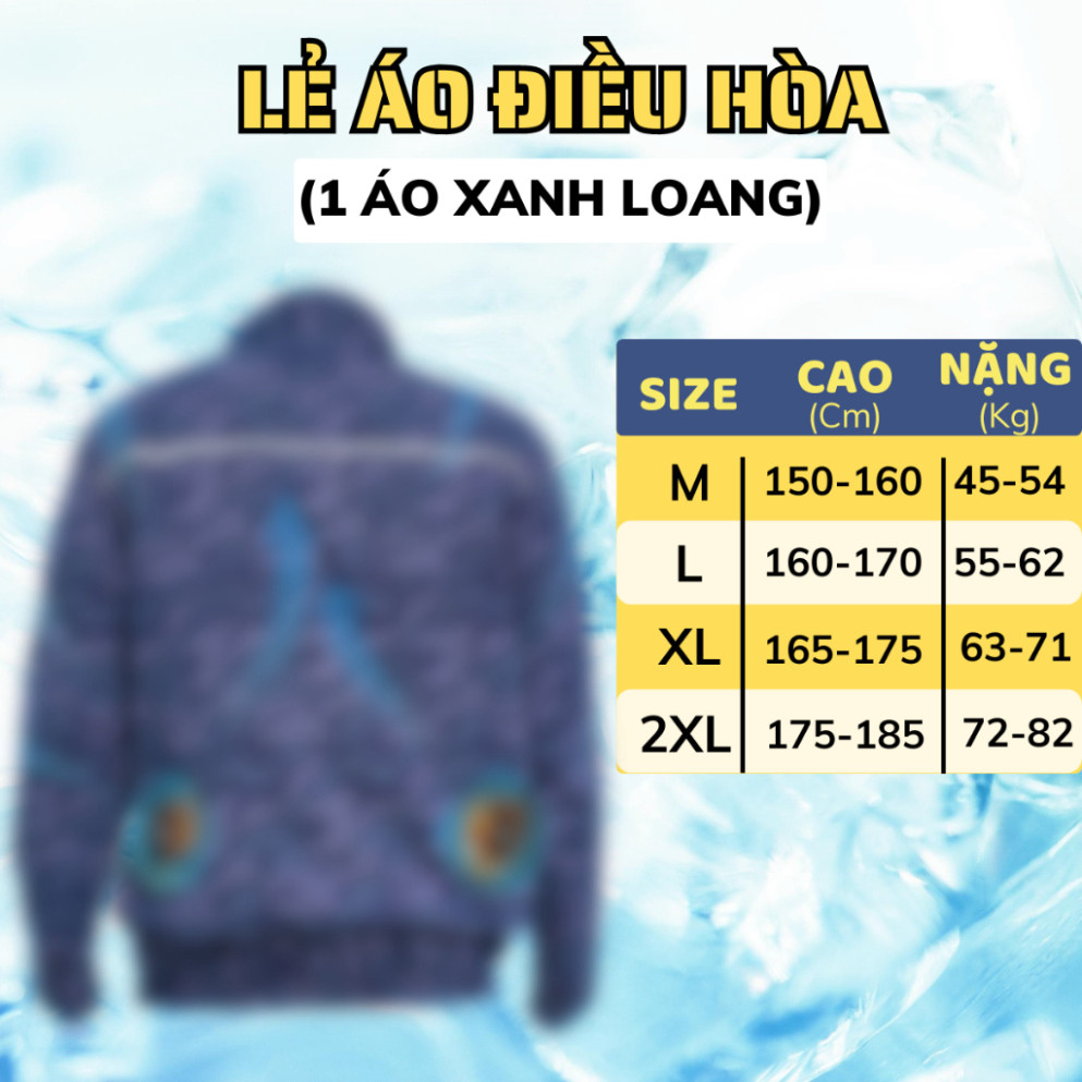 Áo điều hòa Nhật Bản lẻ áo, lẻ phụ kiện. Pin quạt áo điều hòa đủ bộ MLS, JAPAN -Bảo hành 12 tháng