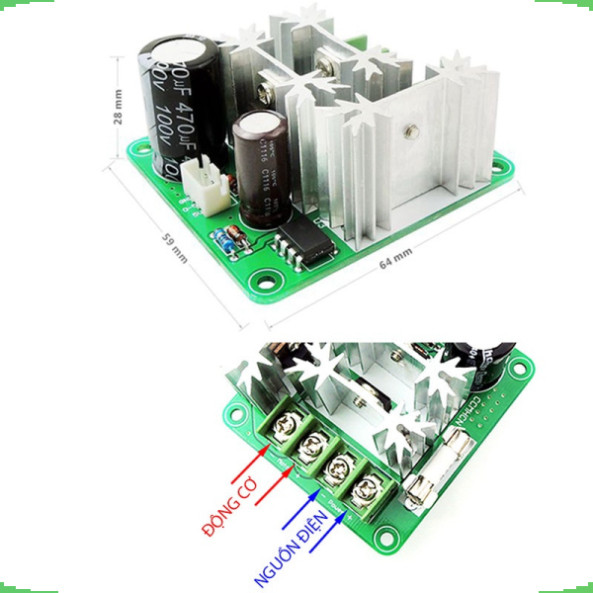 Mạch băm xung PWM 2A/5A/10A - Điều tốc động cơ, điều chỉnh độ sáng đèn LED