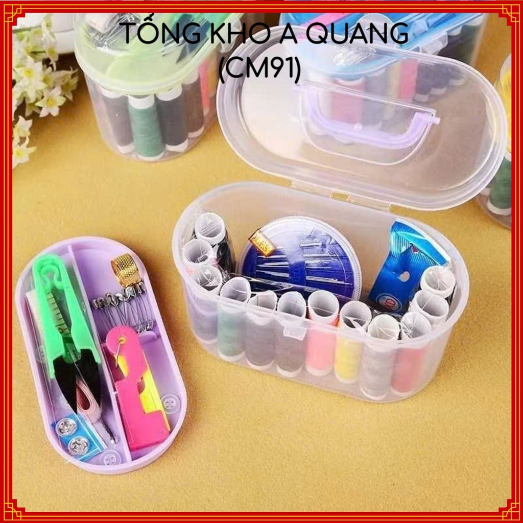 Hộp Đựng Kim Chỉ Giá Rẻ Dễ Dàng Sử Dụng,Hộp Kim Chỉ Dùng May Vá Tại Nhà Và Du Lịch - BỘ KIM CHỈ MAY VÁ ĐA NĂNG