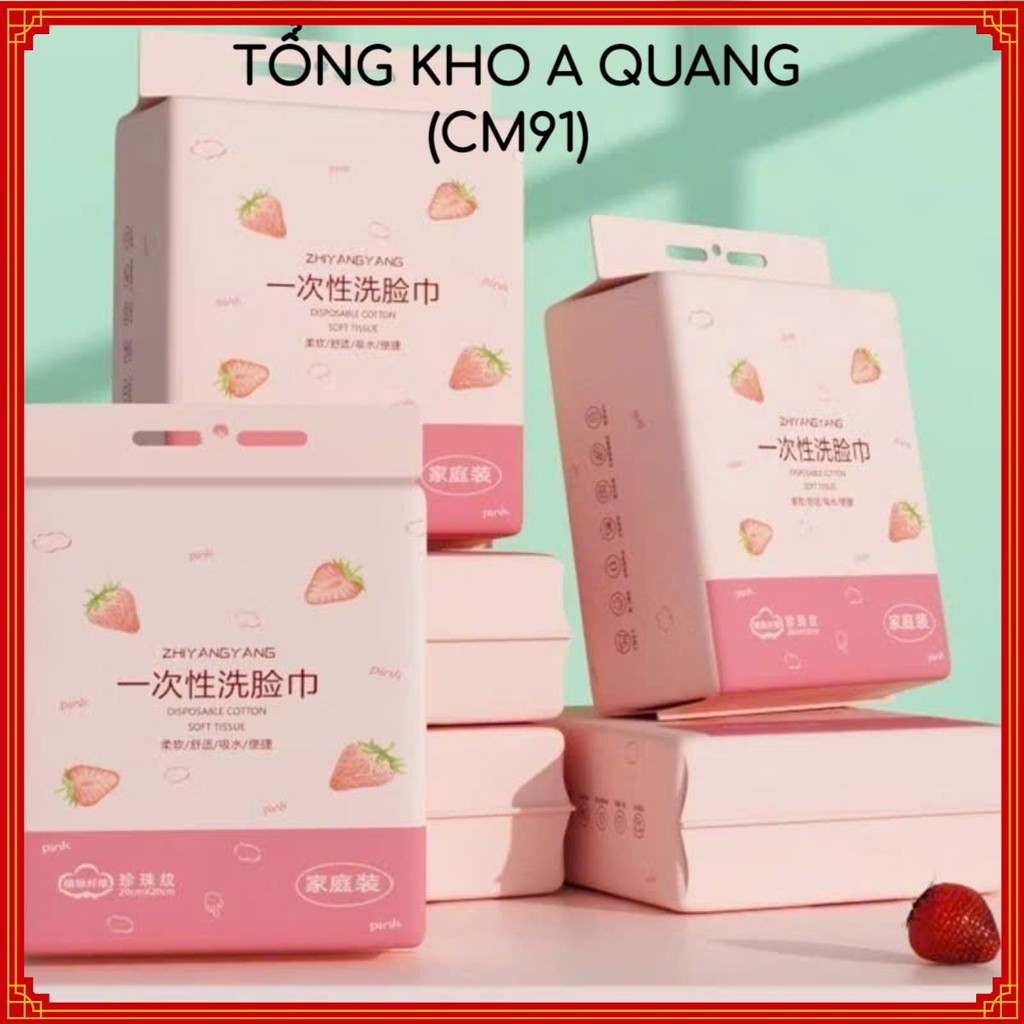 Gói Khăn Lau Dạng Rút Treo Dễ Lấy,Khăn Mặt Dùng 1 Lần Phù Hợp Cho Gia Đình - BỊCH KHĂN LAU MẶT KHÔ RÚT DẠNG TÚI TREO