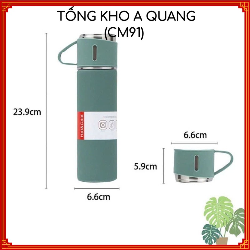 Bình Giữ Nhiệt Cao Cấp 500ML – Giữ Nóng & Lạnh Lâu, Fullbox Sang Trọng