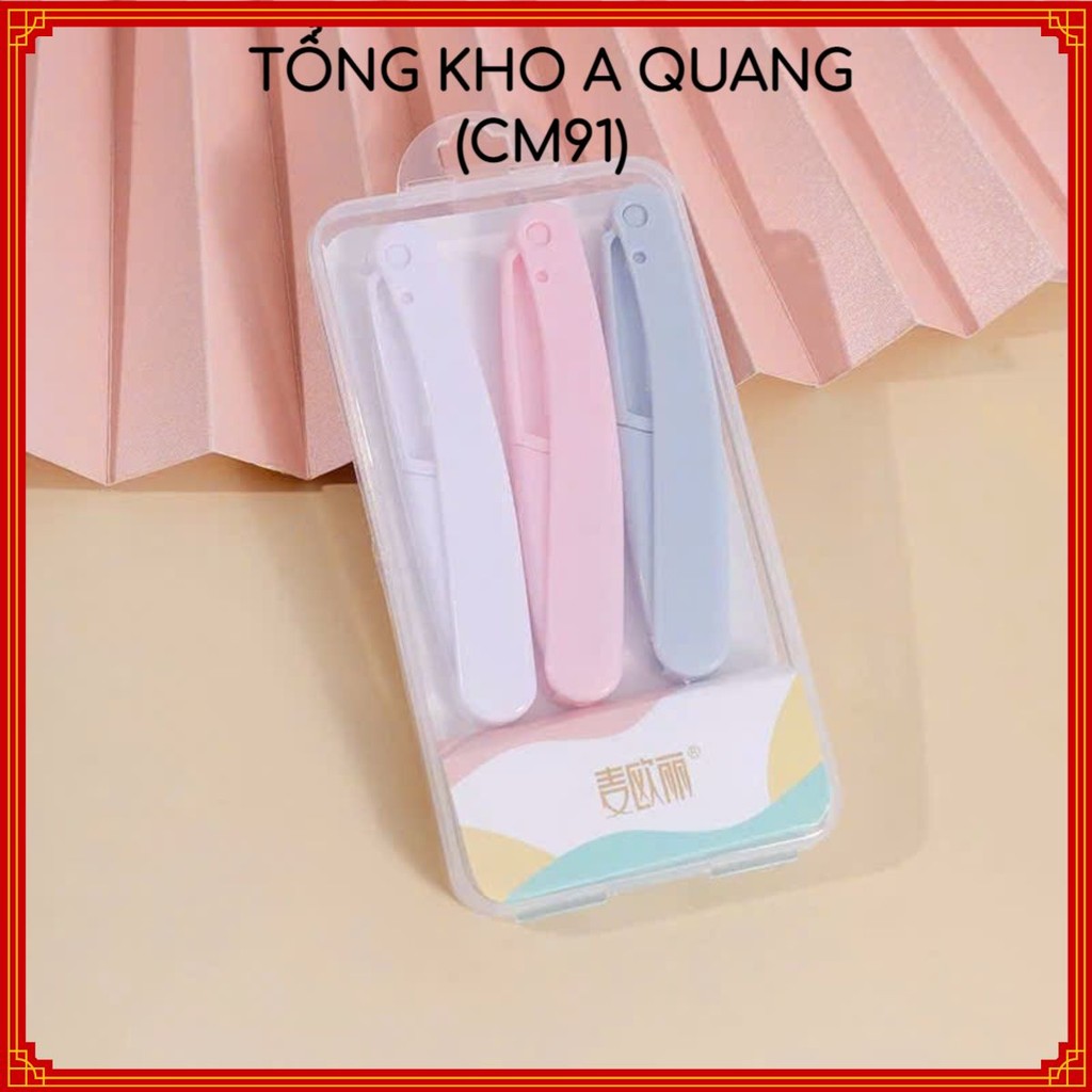 (2 SÉT) Dụng Cụ Tỉa Chân Mày Nhỏ Gọn Dễ Sử Dụng,Dao Cạo Gấp Gọn Thiết Kế Cao Cấp Tiện Lợi - SET 3 DAO CẠO LÔNG AN TOÀN
