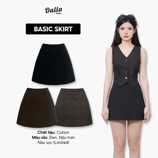 DALLA Chân váy ngắn chữ A (CVN) Basic Skirt