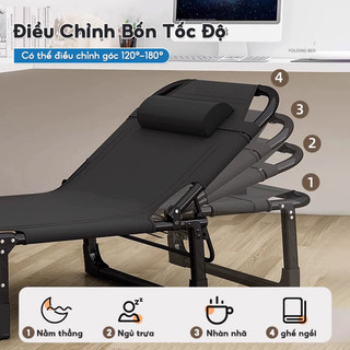 Giường Ngủ Gấp Gọn Xếp Tiện Lợi Giường Văn Phòng Khung Thép Bền Bỉ, Chất Liệu Cao Cấp Cho Giấc Ngủ Tối Ưu