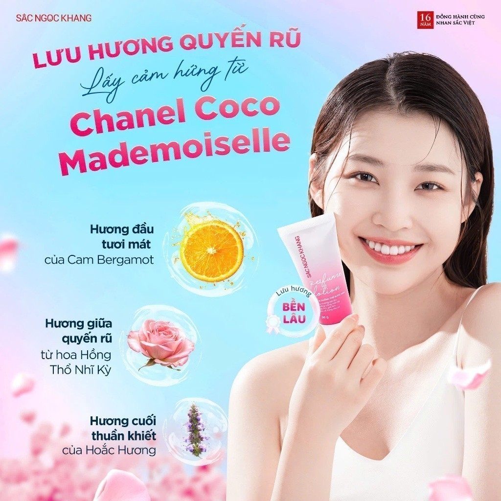 Sữa Dưỡng Thể Nước Hoa Sắc Ngọc Khang 50g