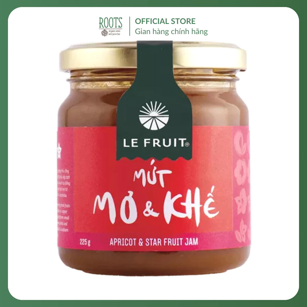 (ShipHỏaTốc) LE FRUIT - Mứt Mơ & Khế, Apricot & Star Fruit Jam (225g)