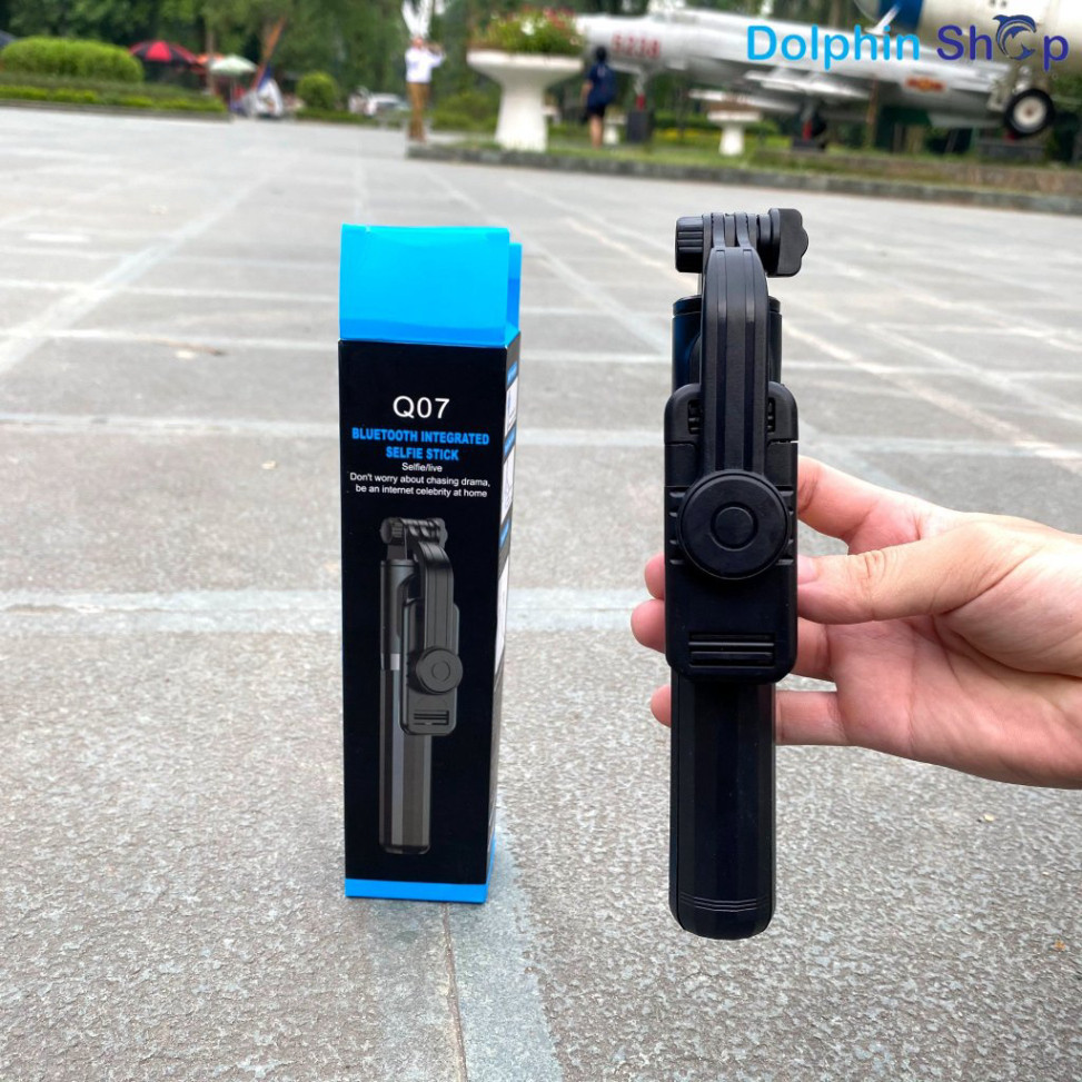 Gậy Chụp Hình Q07 Dài 1m Có Đèn Led & Remote Điều Khiển Từ Xa Tripod Mini Kết Nối Bluetooth