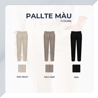 [DEAL SIZE 29] Quần dài tây nam CLASSIC PANTS, BST Social Circle vải tây cao cấp, kiểu dáng xếp li - POLOMANOR